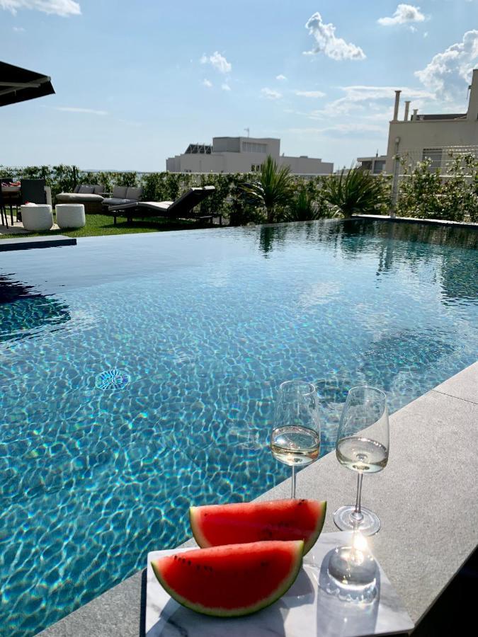 New Luxury Apartment With Private Heated Pool And Amazing Terrace With Seaview Split Extérieur photo