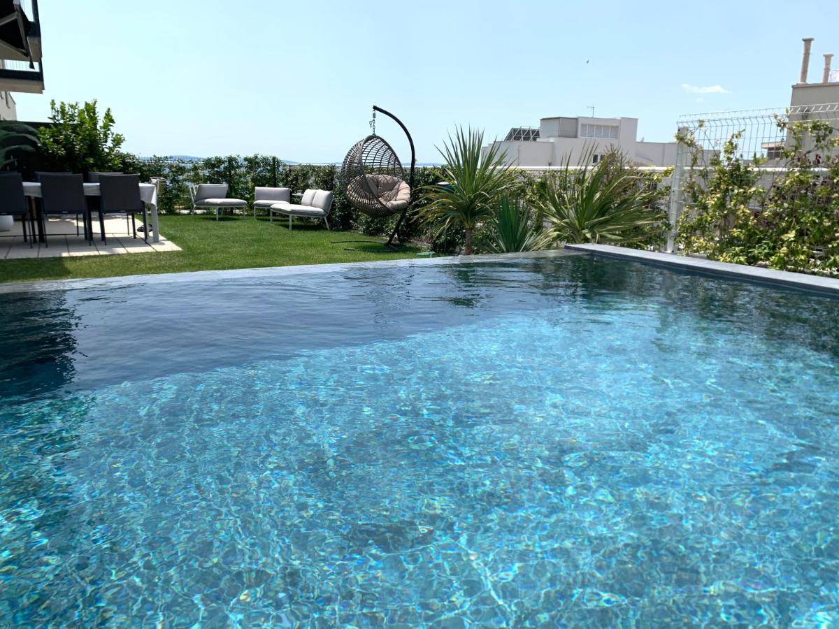 New Luxury Apartment With Private Heated Pool And Amazing Terrace With Seaview Split Extérieur photo