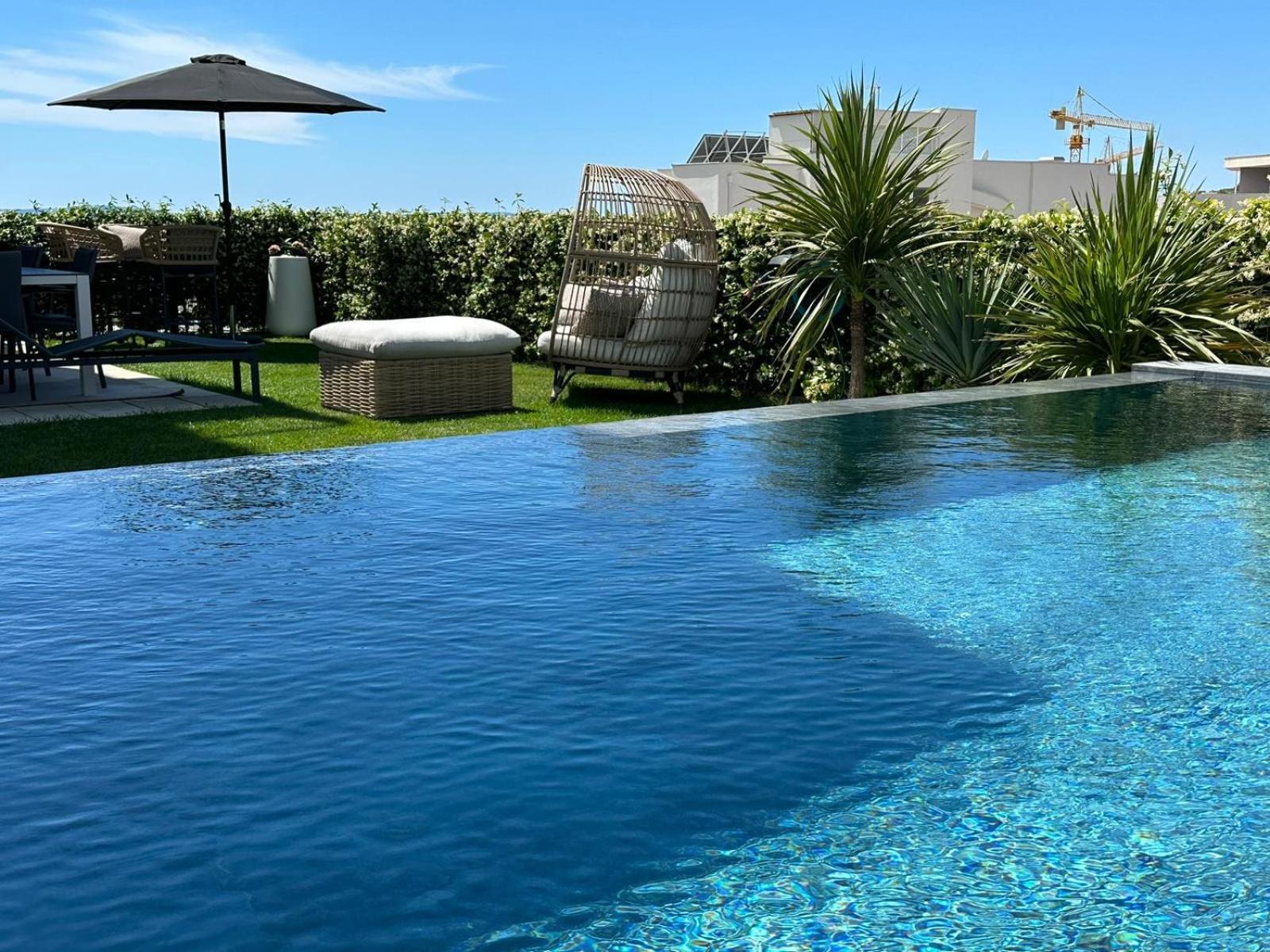 New Luxury Apartment With Private Heated Pool And Amazing Terrace With Seaview Split Extérieur photo