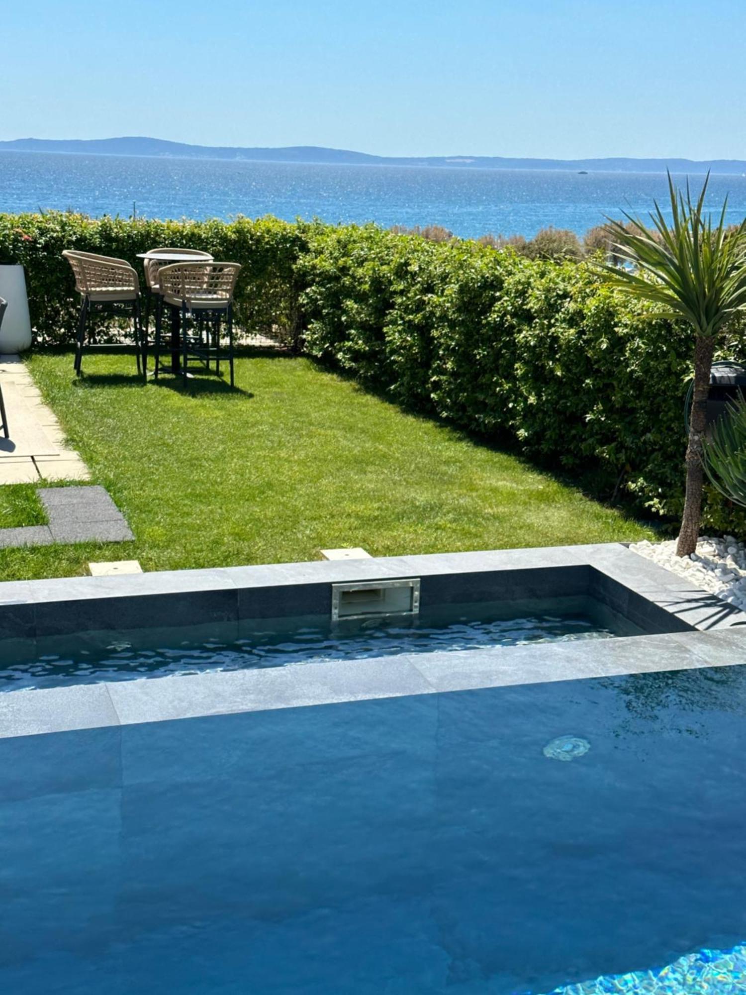 New Luxury Apartment With Private Heated Pool And Amazing Terrace With Seaview Split Extérieur photo
